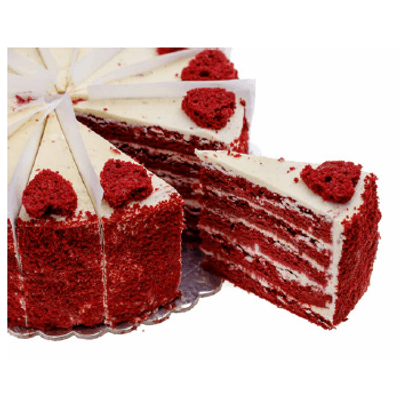 PRE-CUT ТОРТА "ЧЕРВЕНО КАДИФЕ" /1 бр. в кутия - 12 парчета/ 69627