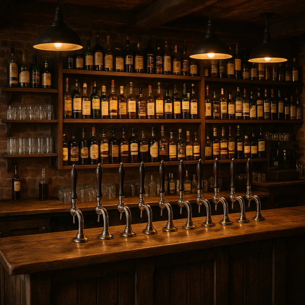The bar at London Pub