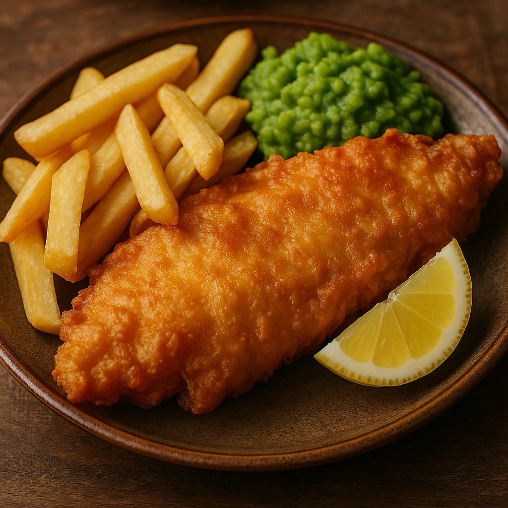 Fish and chips at London Pub