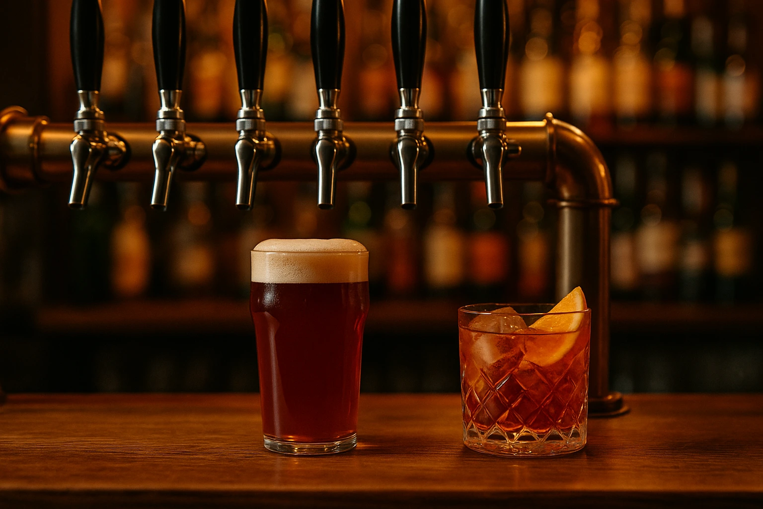 Craft beers & signature cocktails