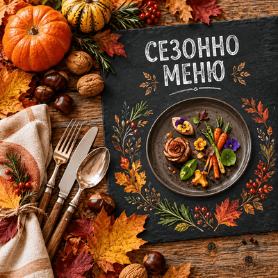 Сочно пилешко роле с горски гъби и кестени
