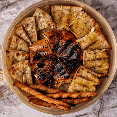 Platter of selected bakery products