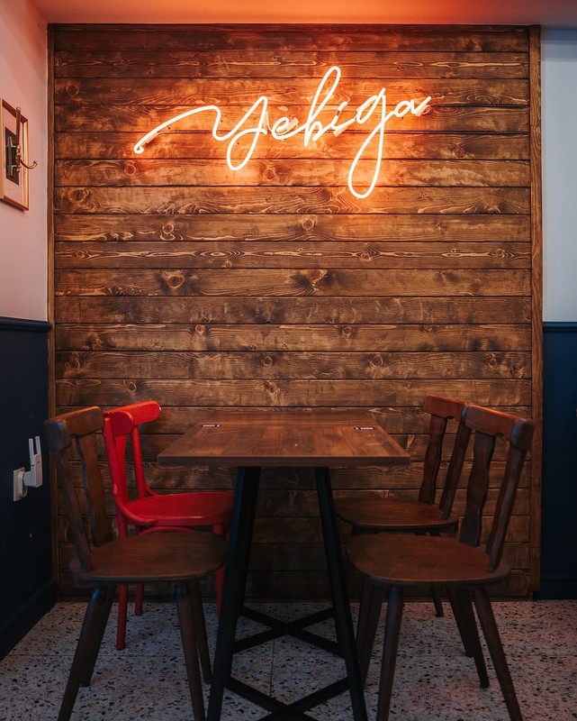 Cozy interior at Yugo restaurant